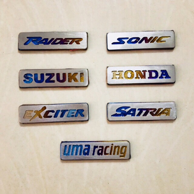 LOGO TITAN DÁN CÁC LOẠI XE ( Raider, Sonic, Suzuki, Honda, Exciter, Satria, Uma Racing )