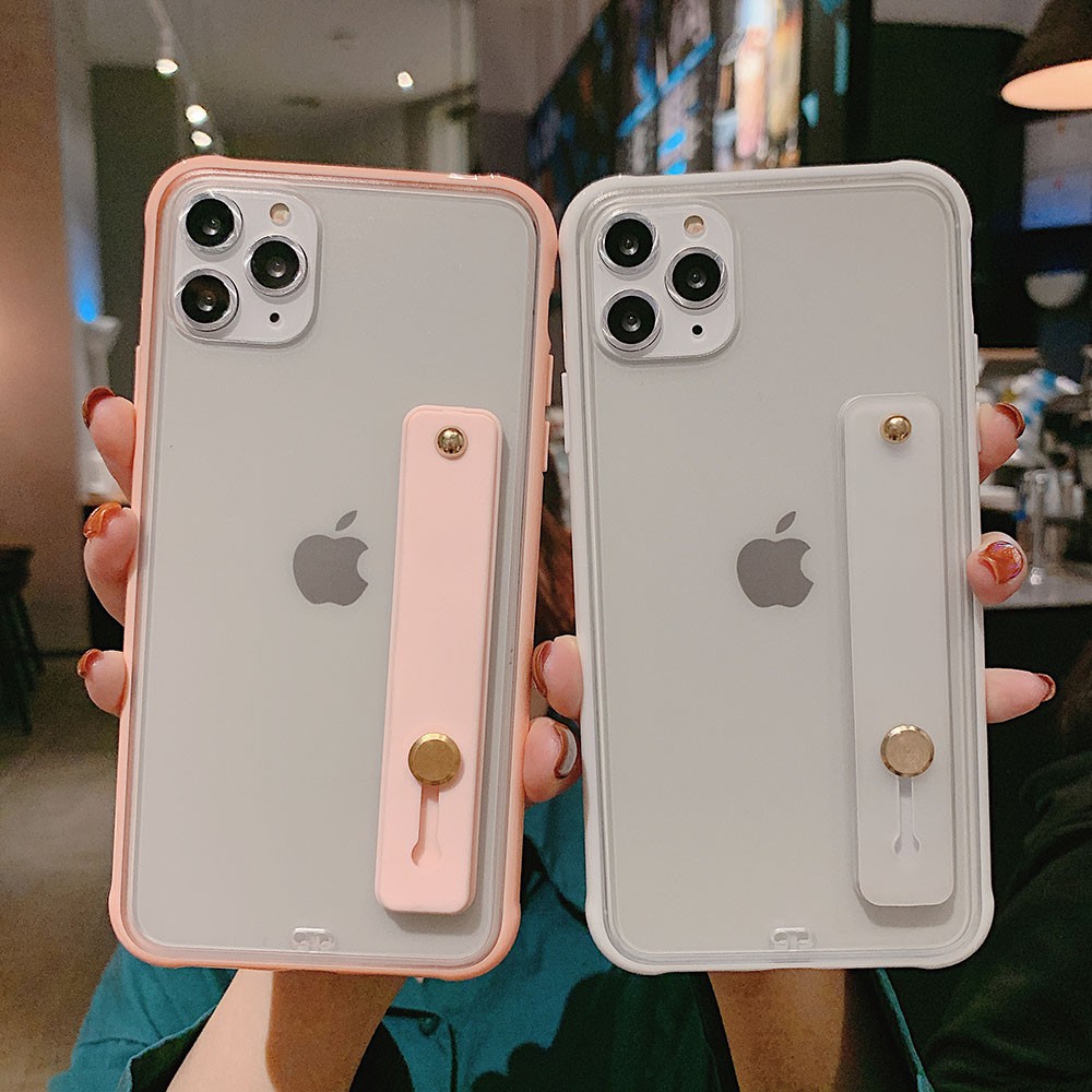 Ốp điện thoại silicon có dây đeo tay thời trang cho IPhone 12 Mini 12 Pro Max 11 Pro Max SE 2020 6S Plus 7 8 Plus XR XS Max