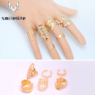 Set 6 nhẫn phong cách Boho