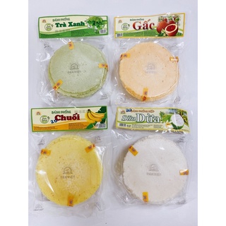Bánh phồng gấc/ bánh phồng chuối/ bánh phồng trà xanh/ bánh phồng sữa dừa tân việt 110g