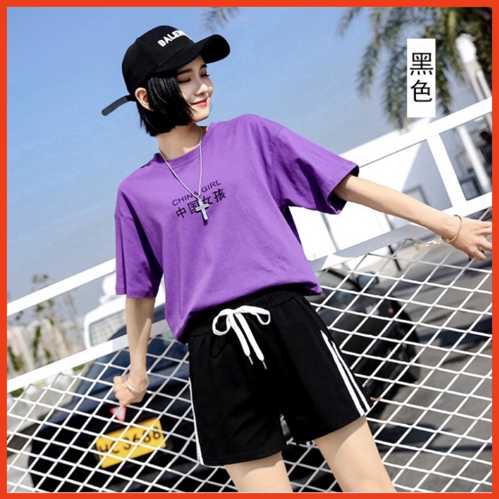 quần đùi nữ chạy viền 2 bên hông thun cotton mềm mịn co giản 38kg-60kg
