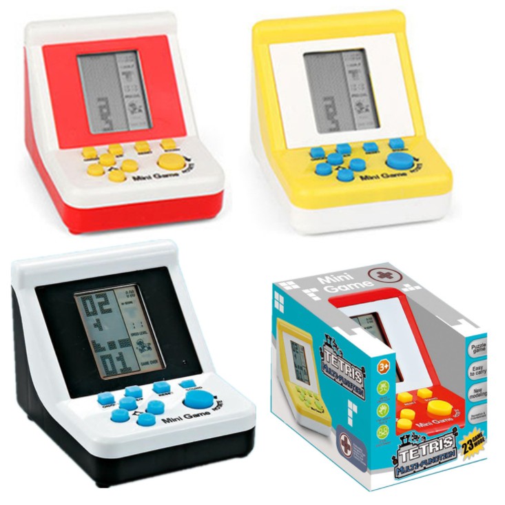 Máy chơi game mini cầm tay Tetris xếp hình thú vị cho trẻ em