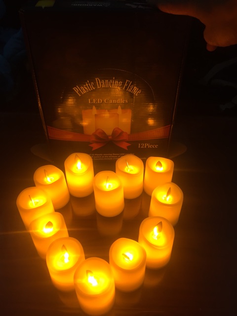 Nến điện tử vỏ sáp nhựa như thật đừơng kính 5cm cao nhiều cỡ