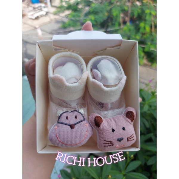 Tất Lưới Hình Thú Cho Bé Set 2 Đôi Size từ 3m Mềm Mại, Êm Chân