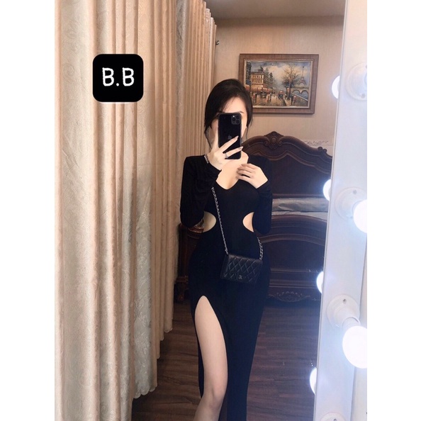 váy body khoét eo