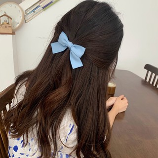 Cột tóc nơ satin mini tiểu thư - Dây buộc tóc nơ