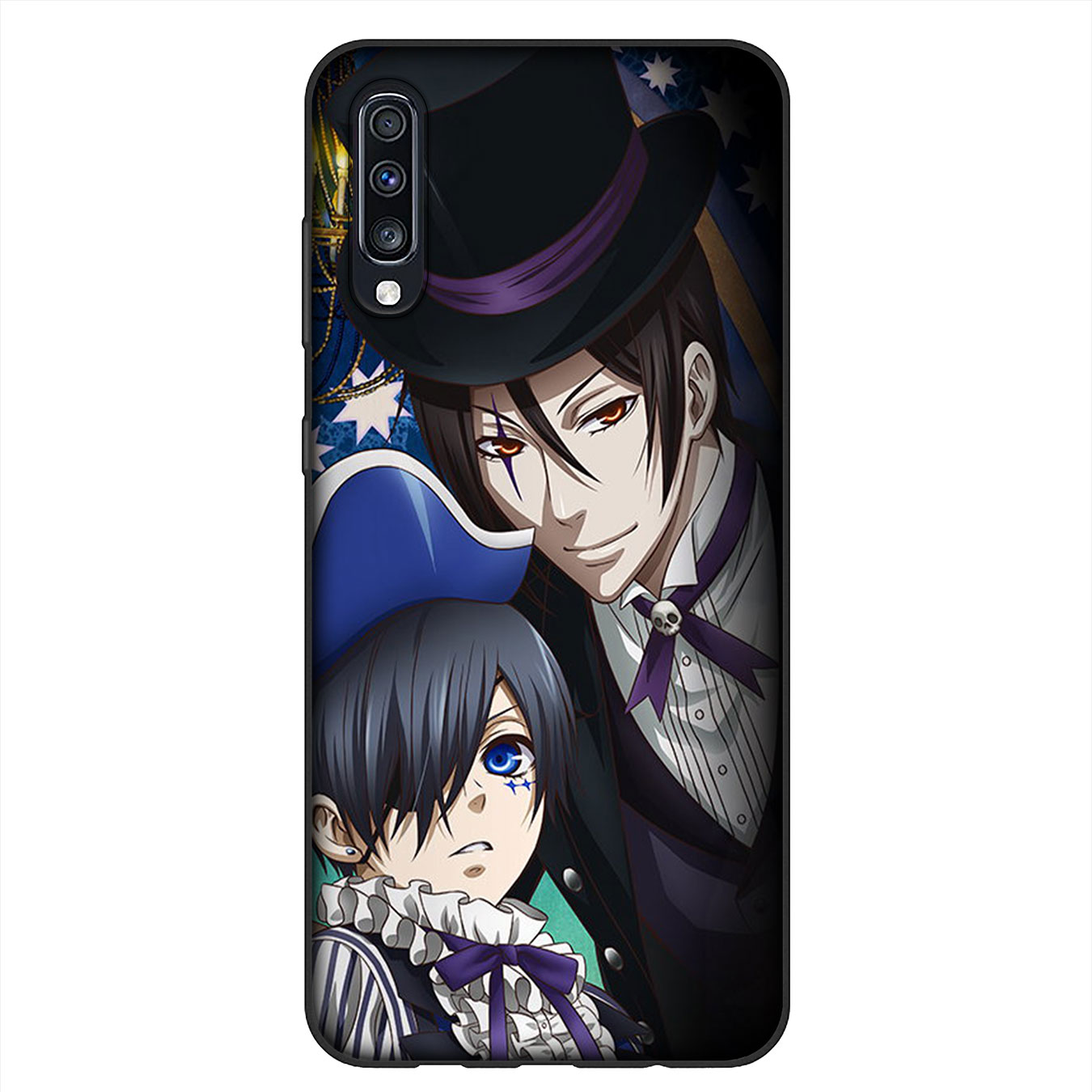 Ốp Điện Thoại Silicon Mềm Hình Anime Hắc Quản Gia Cho Samsung Galaxy A9 A8 A7 A6 Plus J8 2018 + A21S A70 M20 A6 + A8 + 6plus