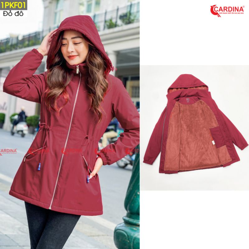 Áo Parka Nữ CARDINA Lót Lông Cao Cấp Mẫu Mới 2021