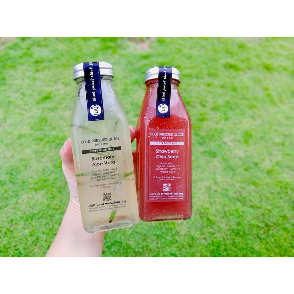 Combo 5 Chai Thủy Tinh Vuông 350ML - Chai đựng nước nắp nhôm bạc