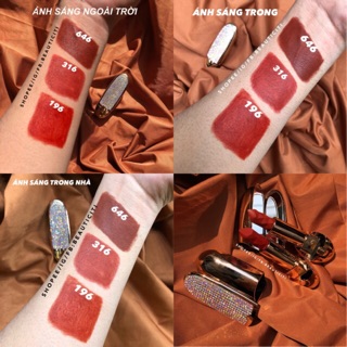 SON LÌ HOJO PRINCESS ĐÍNH ĐÁ LẤP LÁNH KÈM GƯƠNG