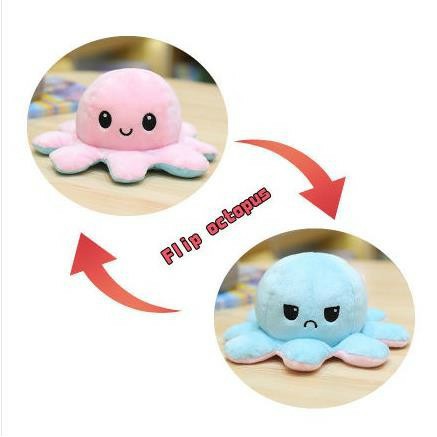 Bạch Tuộc Cảm Xúc Bông Cao Cấp , Gấu Bông Bạch Tuộc Cảm Xúc có 2 mặt khác nhau, nhiều màu, kích thước