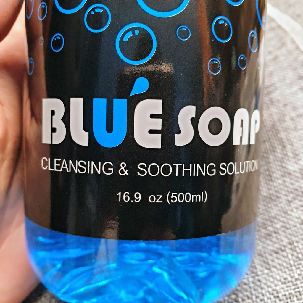 dung dịch khử trùng blue soap, nước vệ sinh hình xăm tattoo, phun xăm thẩm mỹ