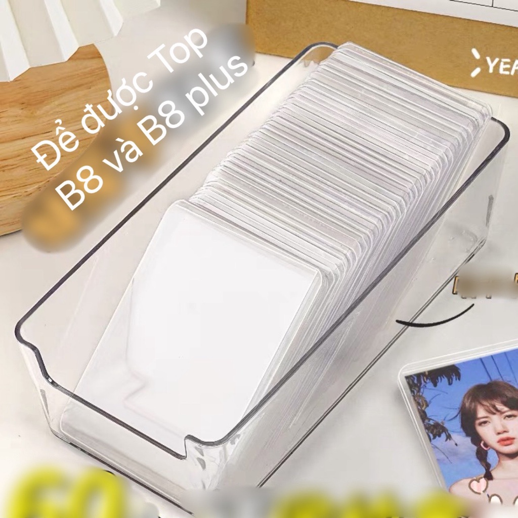[HN11] Khay nhựa trong suốt đa năng, đựng vật dụng nhỏ tiện lợi, đựng được top loader