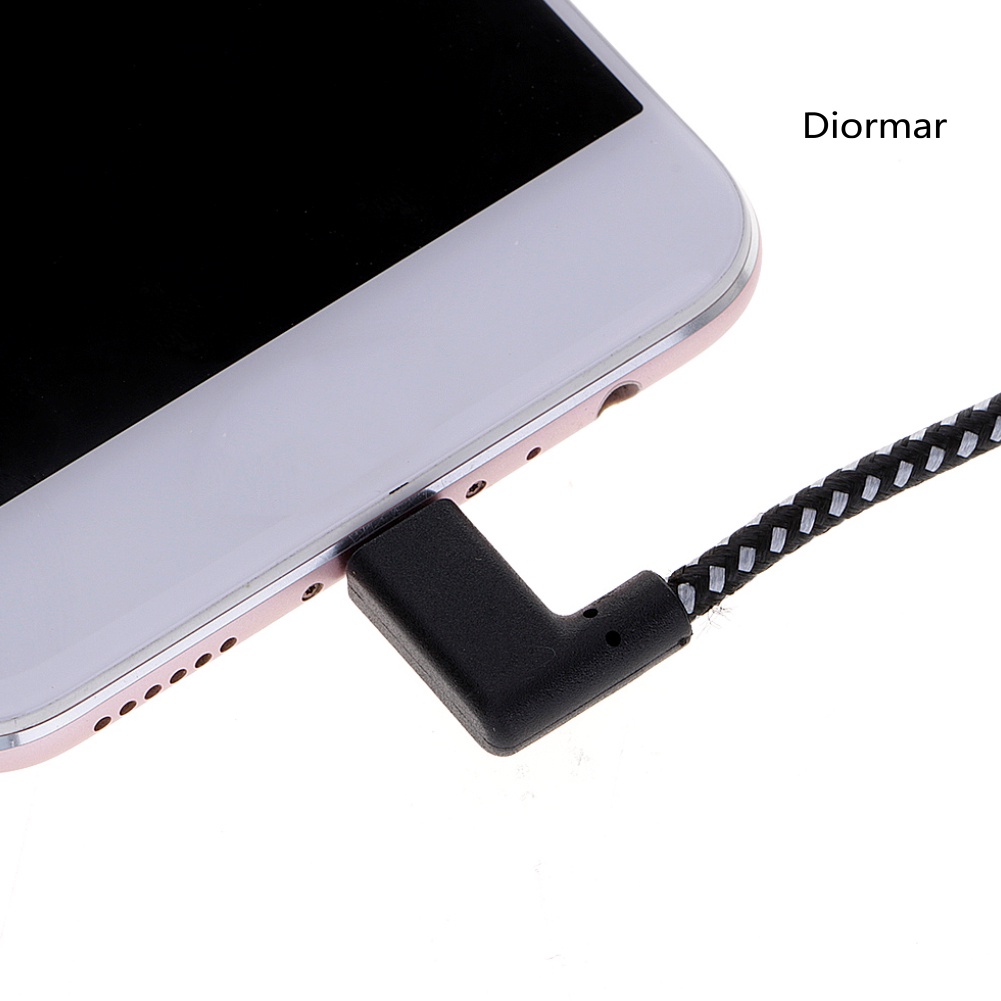 Dây Cáp Sạc Truyền Dữ Liệu Type-C Sang Usb 90 Độ 0.2 / 1 / 2m 2.4a Cho Điện Thoại / Máy Tính Bảng
