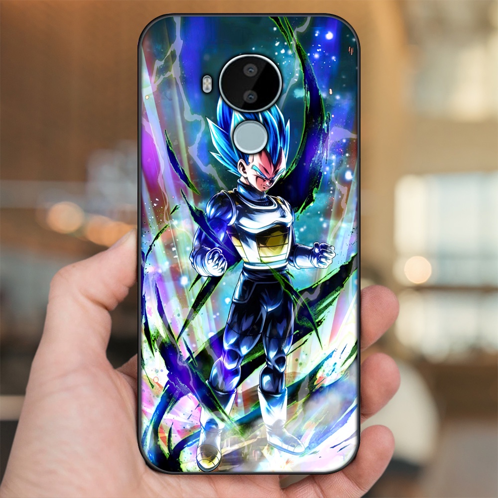 Ốp lưng Nokia C30 viền đen in hình Vegeta Dragon Ball