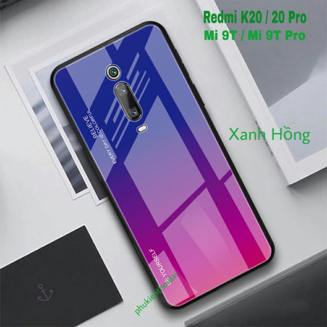 Ốp lưng Redmi K20 / K20 Pro / Mi 9T kính đa sắc thời trang cao cấp chống sốc