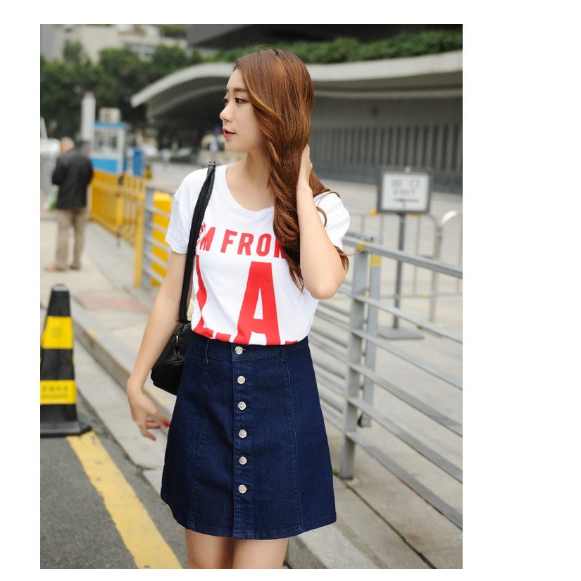 Chân váy jean cài nút | BigBuy360 - bigbuy360.vn