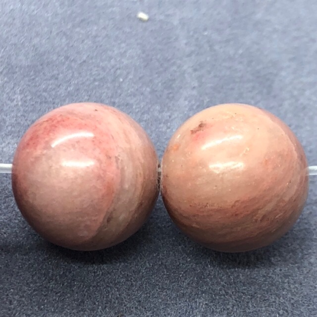 Vòng cổ chuỗi hạt Rhodochrosite tự nhiên 4-12mm hình tròn DIY
