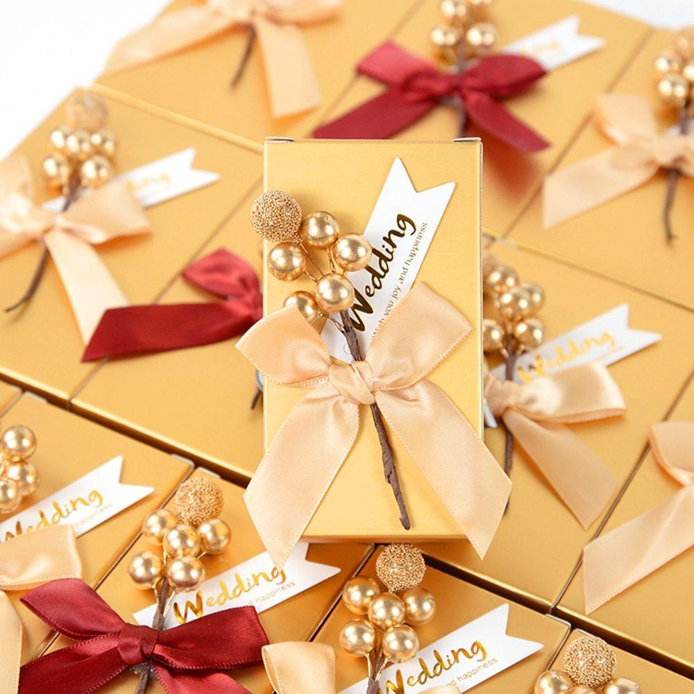 Set 10 Hộp Đựng Kẹo Cưới / Tiệc Mừng Em Bé Kiểu Dáng Sáng Tạo