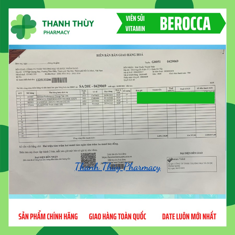 BEROCCA Performance [ Hộp 10 Viên] Viên Sủi Bổ Sung Vitamin Và Khoáng Chất Tăng Sức Đề Kháng Cơ Thể | Thế Giới Skin Care