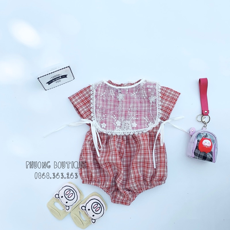 Bộ áo liền quần cho bé ROYALKIDS bodysuit bé gái từ sơ sinh đến 1 tuổi