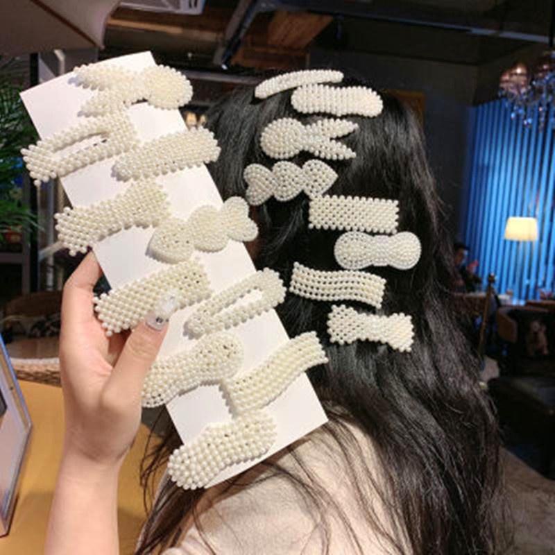 Set 20 Kẹp Tóc Nữ Đính Ngọc Trai Nhân Tạo Thời Trang Kiểu Hàn Quốc Siêu Xinh
