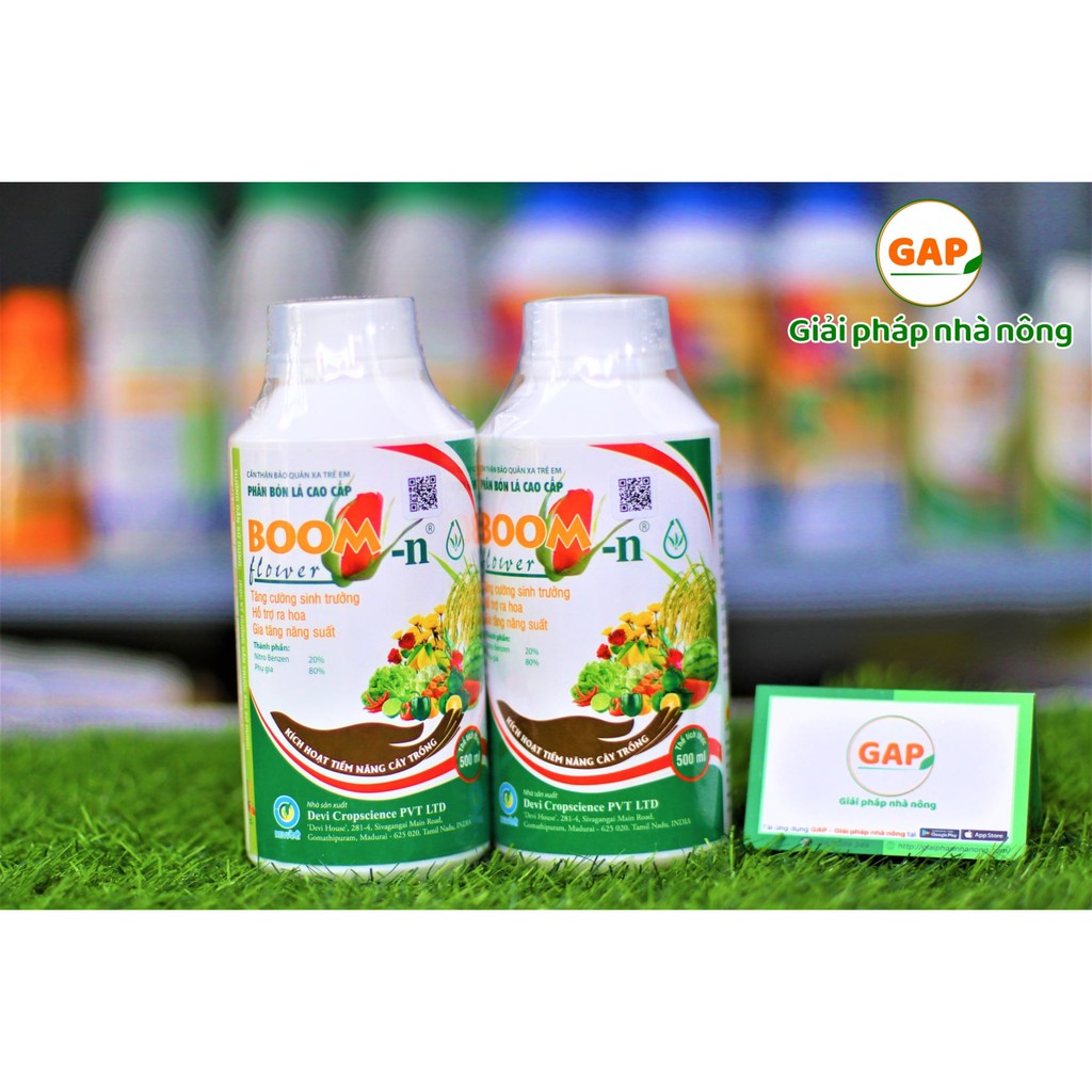 Chai BOOM FLOWER 500ml Phân bón lá cao cấp Lộc Trời