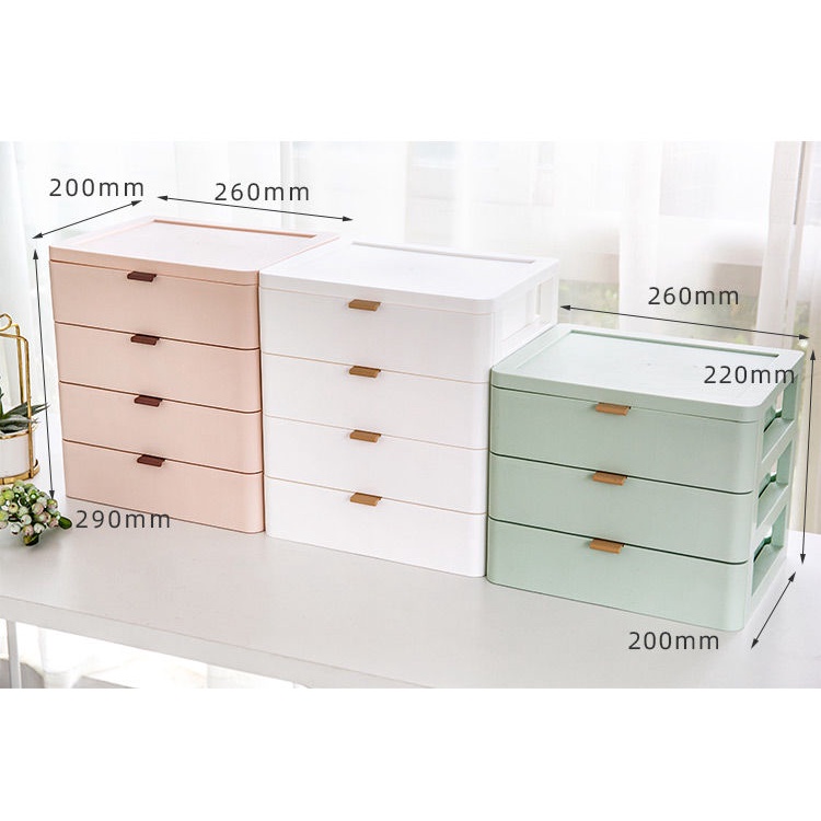 Hộp Đựng Mỹ Phẩm Cỡ Lớn Nhiều Ngăn Kéo Để Bàn Tiện Lợi