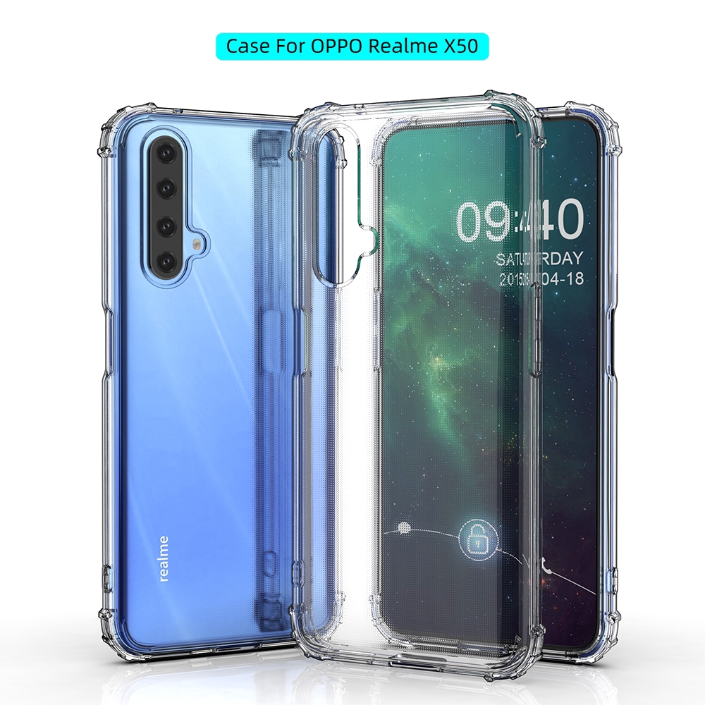 Ốp điện thoại chống sốc va đập OPPO Realme C25Y C21Y C20 C25 C17 C11 C15 7 6 X2 5 3 Pro Q C21 7i C3 C2 6i X XT 5s 5i 2020