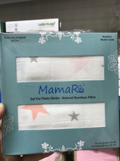 Khăn sữa Mamaru kích thướt 25x25cm