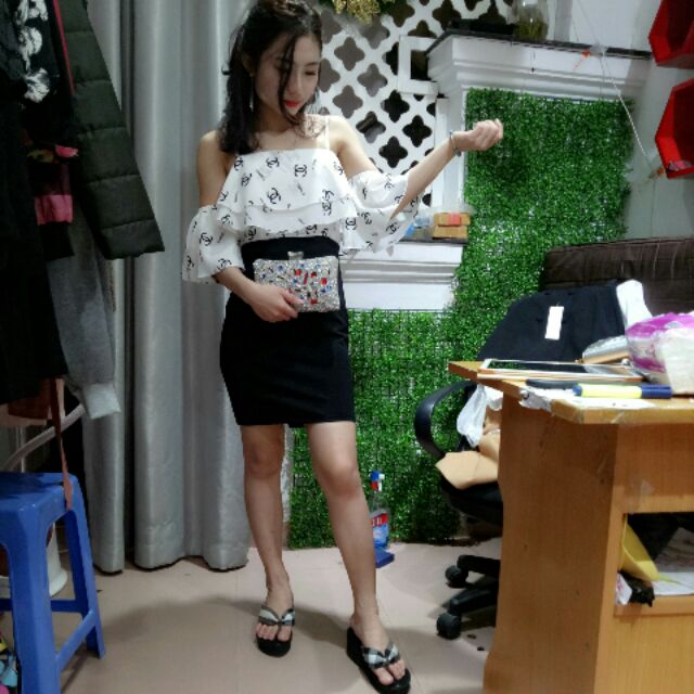 Váy Jum cúp ngực. Hình tự chụp