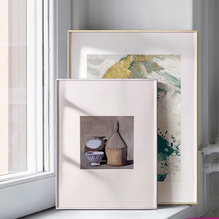 Khung ảnh nhôm, khung tranh khổ hẹp mặt mỏng tối giản hiện đại, kích thước bất kỳ, áp phích gắn tùy chỉnh, treo tường, m