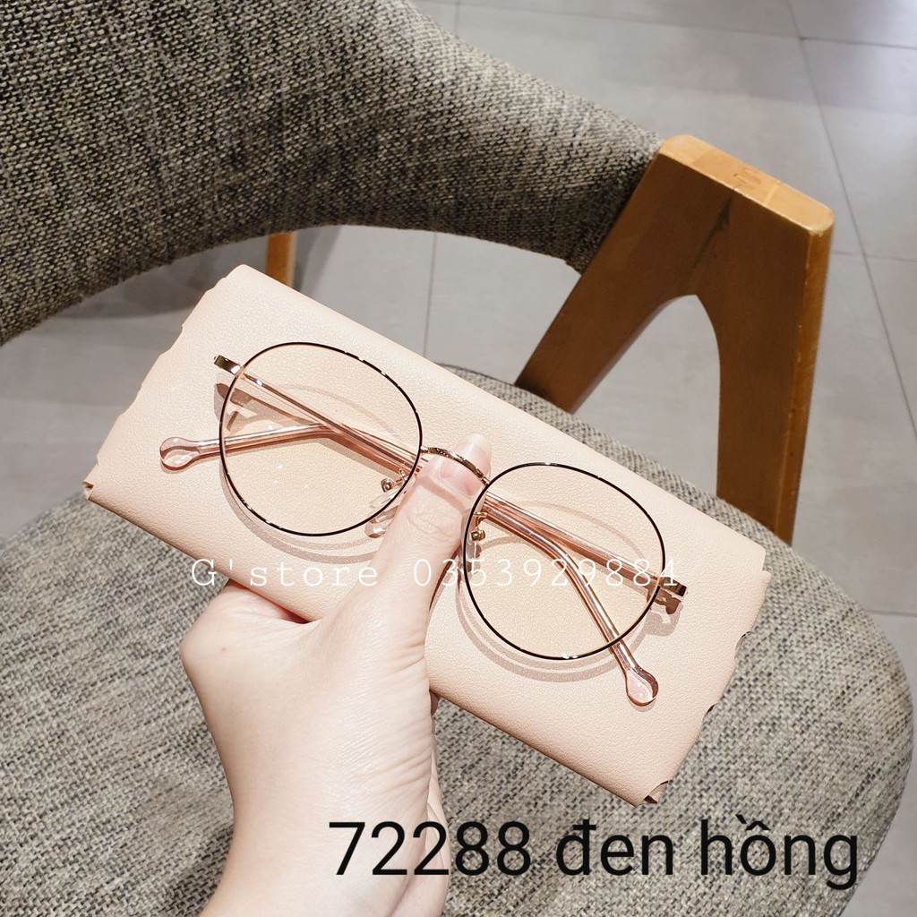 Kinh cận tròn Nobita gọng kim loại Qiwa Eyewear 72288, Gọng cận mắt tròn cho nam và nữ