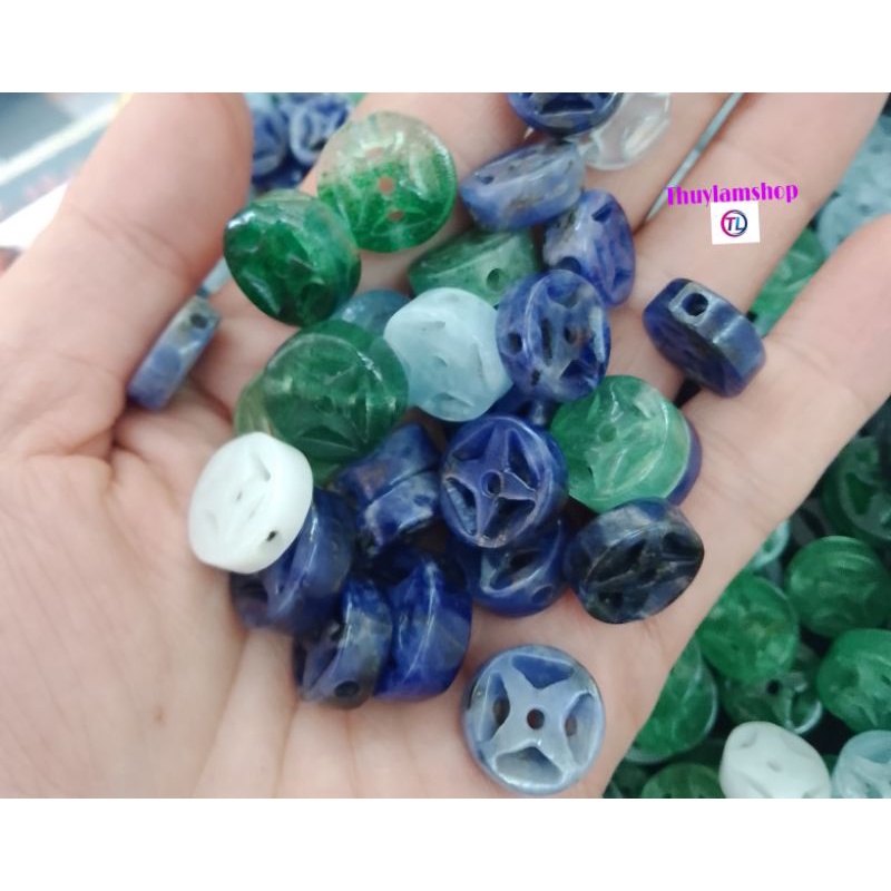 Đồng điếu đá thanh tẩy năng lượng kích hoạt tài lộc có nhiều màu lựa chọn