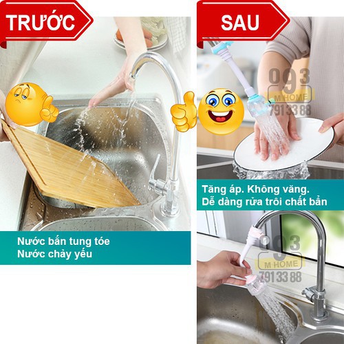 Vòi Rửa Chén Tăng Áp Loại Dài 170 mm Vòi sen vòi nước