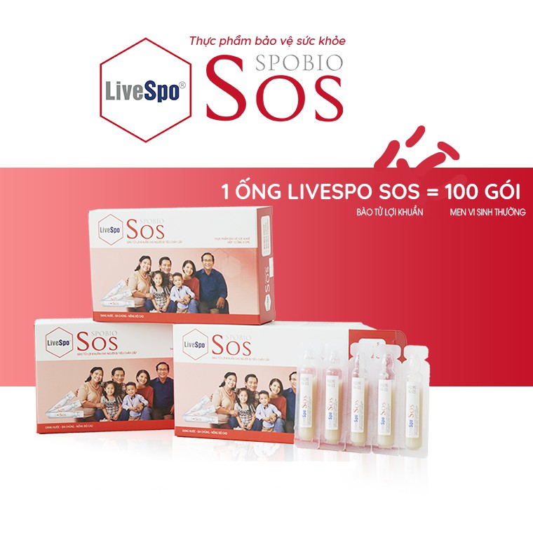 LIVESPO SPOBIO SOS - BÀO TỬ LỢI KHUẨN CẦM TIÊU CHẢY CẤP CHO MỌI LỨA TUỔI | BigBuy360 - bigbuy360.vn