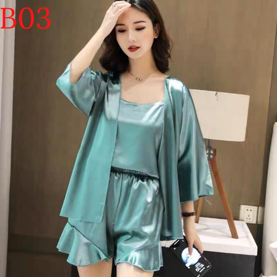 Đồ Ngủ SeXy💗FreeShip - Chất Đẹp💗 BỘ ĐỒ NGỦ 2 DÂY + ÁO CHOÀNG MẶC NHÀ SIÊU MÁT, SEXY QUYẾN RŨ ĐẸP | BigBuy360 - bigbuy360.vn