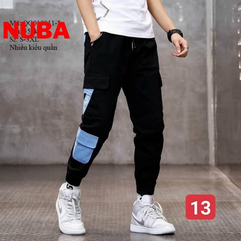 Quần jogger nam bo chân chất kaki cao cấp co giãn 4 chiều, quần baggy NUCA 13