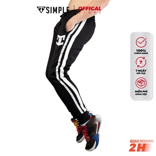 Quần Jogger Nam Thể Thao  TSIMPLE 2 Sọc mặc nhà tạp gym co giãn thoải mái QJN2S01