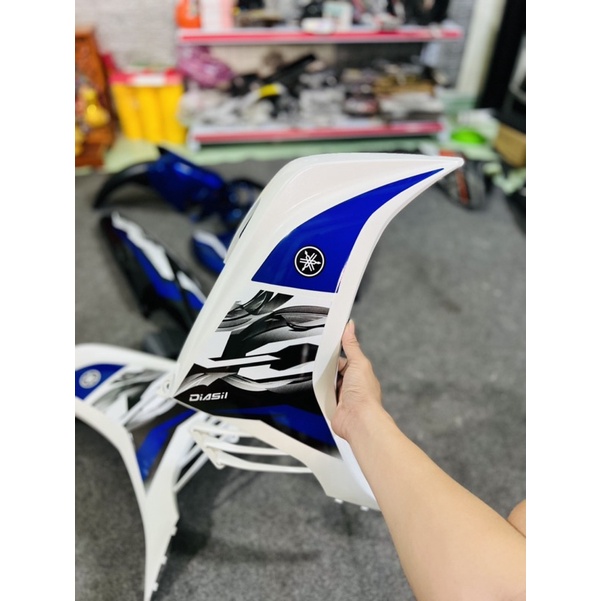 Áo Exciter V7 Xanh Trắng