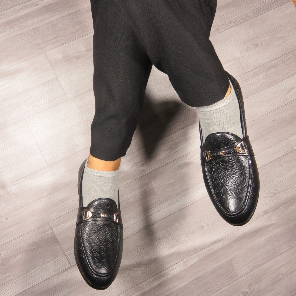 Giày Nam💘Giày Lười Nam Chất Liệu Da Bò Dập Vân Cá Sấu Bảo Hành 12 Tháng MS103 | BigBuy360 - bigbuy360.vn