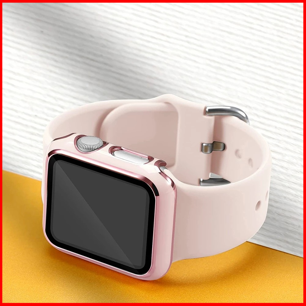 ⌚️ Case bảo vệ đồng hồ mặt cường lực Apple Watch Series 7 | SE | 6|5|4|3|2|1 (bảo vệ full màn viền tối đa)