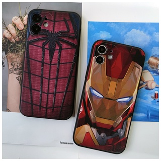 iPhone 13 12 mini Pro Max new SE 2020 6 6S 7 8 PLUS X XR XS XSMAX 11 PRO MAX camera Spiderman iron man Soft CASE