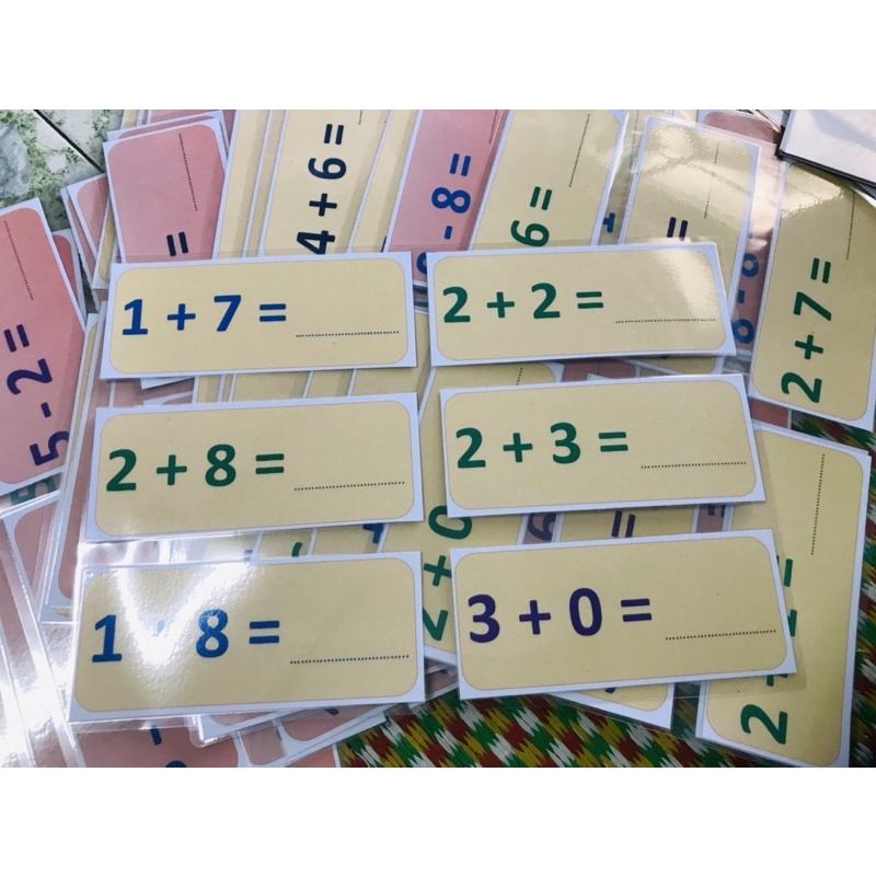 Bảng cộng/ trừ lớp 1 hoặc lớp 2