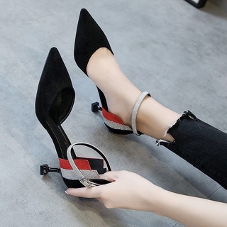 Giày cao gót 5cm da lộn thiết kế sành điệu cho nữ