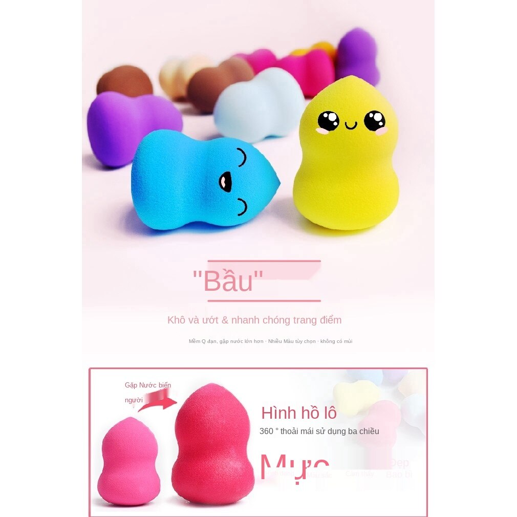 Bông Mút Trang Điểm Hình Quả Bầu Mềm Mại Tiện Lợi