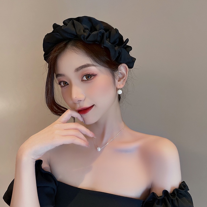 Băng Đô Rửa Mặt Phong Cách Song Zhiya Bản Rộng Gấp Lại Được Phong Cách Hàn Quốc Cho Nữ