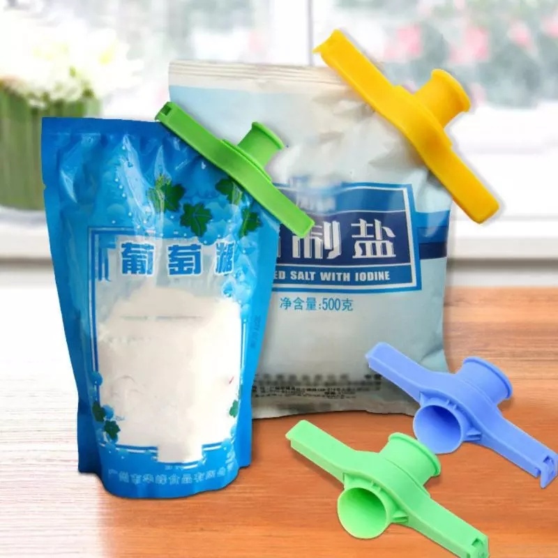 Kẹp Miệng Túi Đựng Thực Phẩm/Đồ Ăn Vặt/Túi Thực Phẩm Chống Ẩm Mốc/Gia Vị Có Vòi Rót Tiện Dụng