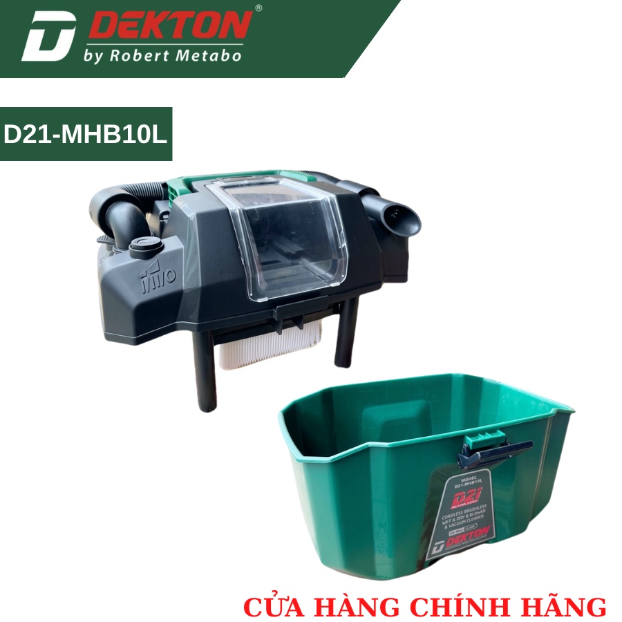 Thân Máy Hút & Thổi Bụi  Dekton/D21-MHB10L - Dùng Pin D21 - Motor Brushless Có Chỉnh Tốc