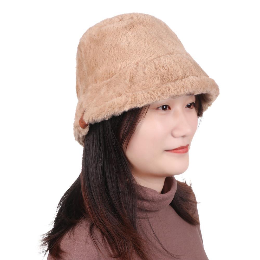 EUTUS Mũ Bucket Hoạ Tiết Da Báo Thời Trang Mùa Đông